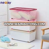 Fashion Large Simple Plastic Storage Box With Lock