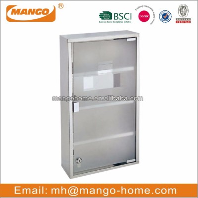 Wall Mounted Stainless Steel 3 tier Medicine Cabinet