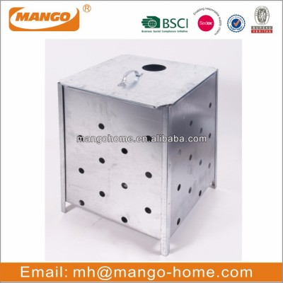 Galvanized Flatpack Square Garden Incinerator